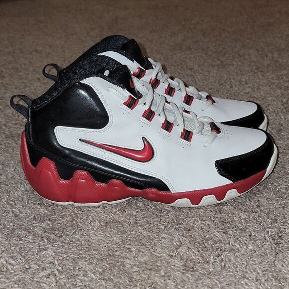 Nike Flight Shox Youth 2004 Blk White Red 040709 Size 5Y Sneakers 309649-161 - Picture 4 of 12